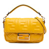 Fendi Mini Zucca Embossed Leather Baguette Satchel Secondhand