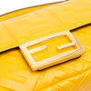 Fendi Mini Zucca Embossed Leather Baguette Satchel Secondhand
