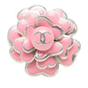 Chanel CC Brass and Enamel Camellia Ring Secondhand