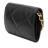 Chanel Lambskin 19 Flap Coin Purse With Chain Secondhand