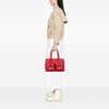 Burberry House Check Trimmed Grainy Calfskin Horn Toggle Tote Secondhand