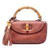 Gucci Medium Leather New Bamboo Satchel Secondhand