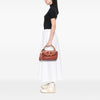 Gucci Medium Leather New Bamboo Satchel Secondhand
