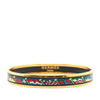 Hermès Narrow Pavois Flags Enamel Bangle 65 Secondhand