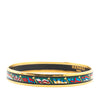 Hermès Narrow Pavois Flags Enamel Bangle 65 Secondhand