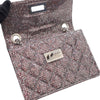 Secondhand Chanel Mini Glitter Canvas Reissue 2.55 Flap