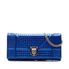 Dior Metallic Patent Microcannage Diorama Wallet on Chain Secondhand