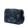 Secondhand Dior Printed Denim Flowers 30 Montaigne Flap