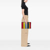 Balenciaga Lambskin Striped Bazar Clutch Secondhand