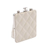 Chanel Lambskin and Acrylic Kiss Clutch with Chain Secondhand