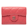 Chanel CC Quilted Lambskin Compact Flap Wallet Secondhand