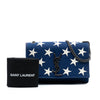 Saint Laurent Small Star Embroidered Canvas Monogram Kate Crossbody Secondhand
