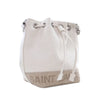Saint Laurent Mini Canvas Rive Gauche Bucket Bag Secondhand