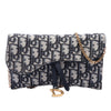 Dior Oblique Canvas Saddle Wallet On Chain Secondhand