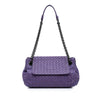 Bottega Veneta Small Madras Goatskin Intrecciato Shoulder Bag Secondhand