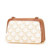 Celine Triomphe Coated Canvas Clutch On Chain Secondhand