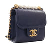 Chanel Mini Goatskin Chic Pearls Clutch On Chain Secondhand