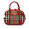 Burberry Small House Check Canvas Bridle Orchard Satchel Secondhand
