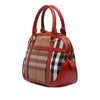 Burberry Small House Check Canvas Bridle Orchard Satchel Secondhand
