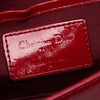 Dior Patent Cannage Lady Dior Clutch with Chain Secondhand