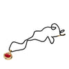 Hermès Gold Plated and Lacquered Parfum Bottle Pendant Necklace Secondhand