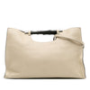 Gucci Medium Calfskin Bamboo Daily Shopper Satchel Secondhand