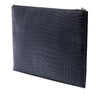 Saint Laurent Croc Embossed Leather Document Holder Secondhand