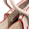 Prada Mini Scamosciato Trimmed Glace Calf Twin Pocket Satchel Secondhand