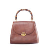 second hand Gucci Leather Bamboo bag- 