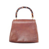 second hand Gucci Leather Bamboo bag- 