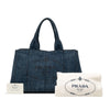 Prada Denim Canapa Logo Tote Secondhand