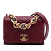 Chanel Quilted Calfskin Pearl Jewel Chain Flap Secondhand