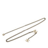 Chanel Silver Plated and Enamel CC Chain Link Belt Secondhand