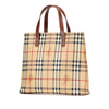 Burberry Haymarket Check Coated Canvas Tote Secondhand