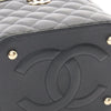 Chanel CC Quilted Caviar Top Handle Vanity with Chain Secondhand