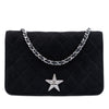 Chanel Quilted Suede Cocostellar Wallet on Chain Secondhand