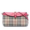 Secondhand Burberry Haymarket Check Canvas Leah Crossbody