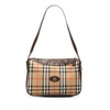 Secondhand Burberry Haymarket Check Canvas Shoulder Bag