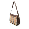 Secondhand Burberry Haymarket Check Canvas Shoulder Bag