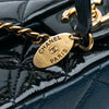 Chanel Paris-Salzburg Small Patent and Goatskin CC Eyelet Flap Secondhand