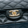 Chanel Paris-Salzburg Small Patent and Goatskin CC Eyelet Flap Secondhand