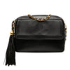 Chanel CC Stitched Lambskin Tassel Flap Crossbody Secondhand