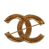 Secondhand Chanel Gold Plated CC Crystal Brooch
