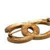 Secondhand Chanel Gold Plated CC Crystal Brooch