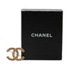 Secondhand Chanel Gold Plated CC Crystal Brooch