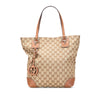 Gucci GG Canvas GG Charm Tote Secondhand