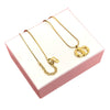 Dior Gold Plated CD Logo Pendant Necklace Secondhand