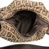 Fendi Zucchino Canvas Oyster Shoulder Bag Secondhand