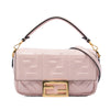 Fendi Mini Zucca Embossed Leather Baguette Satchel Secondhand