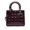 Dior Medium Patent Cannage Lady Dior Secondhand